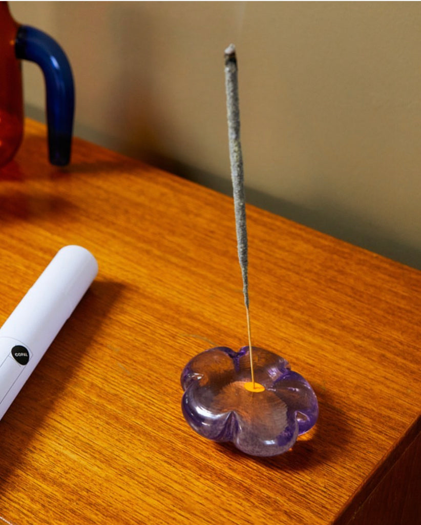 Burning Incense Stick on a stand