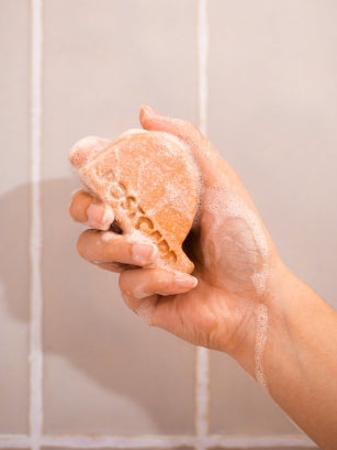 Citrus Circus Head to Toe Cleansing Bar in the shower