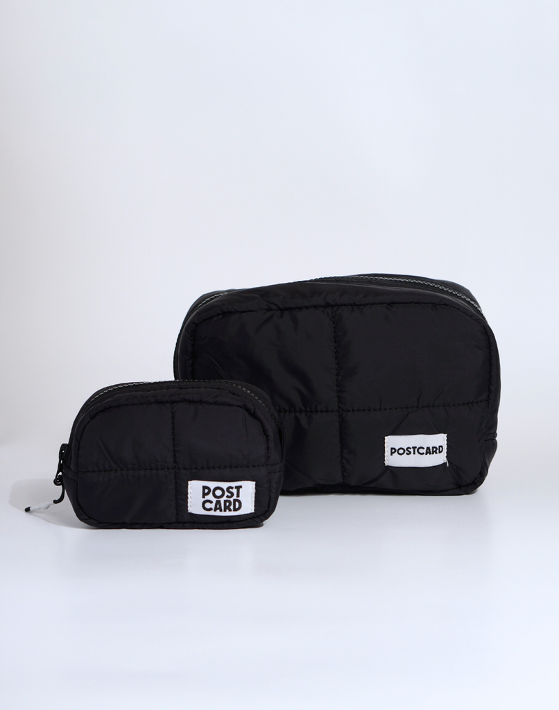 Midnight Black Travel Pouch