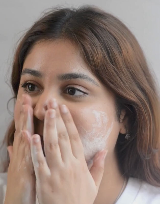 Woman Using Facial Bar