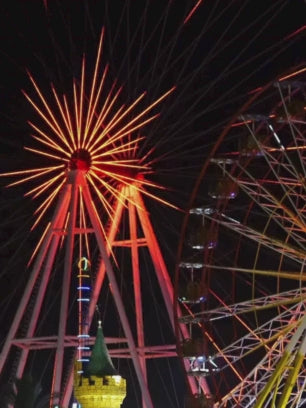 Video of fireworks in a circus