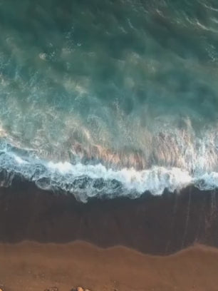 video of beach waves on shore