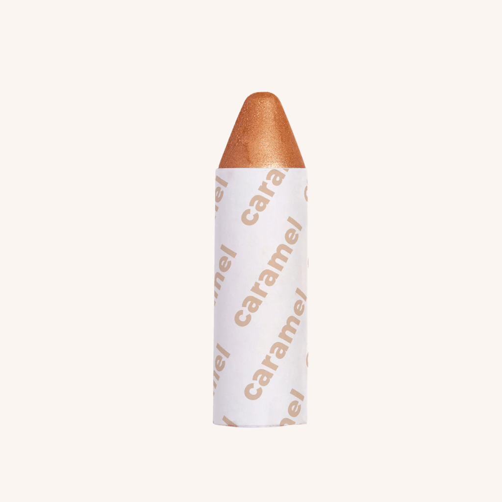 Caramel Lip-to-Lid Balmie lip balm and tint