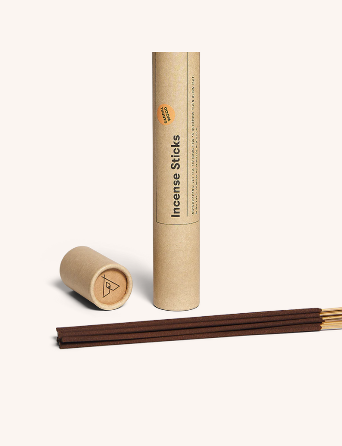 Earl of East Sage Incense Sticks beside tube packaging