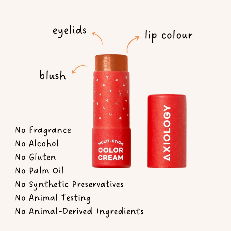 features of Worth - Flaming Red-Orange Color Cream Multi-stick