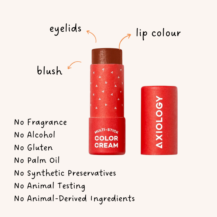 features of Axiology Rose Gold Color Cream Multi-stick