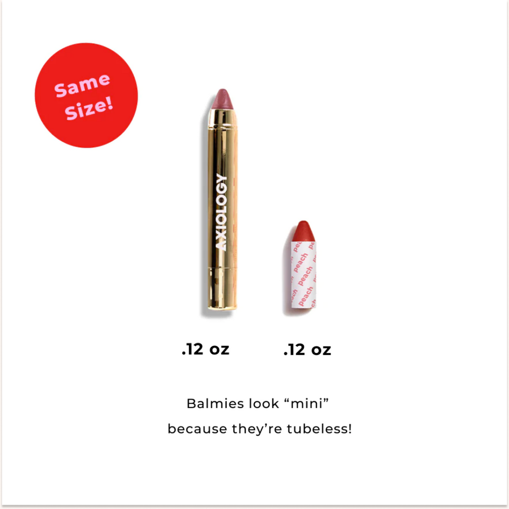 Watermelon Lip-to-Lid Balmie size comparison