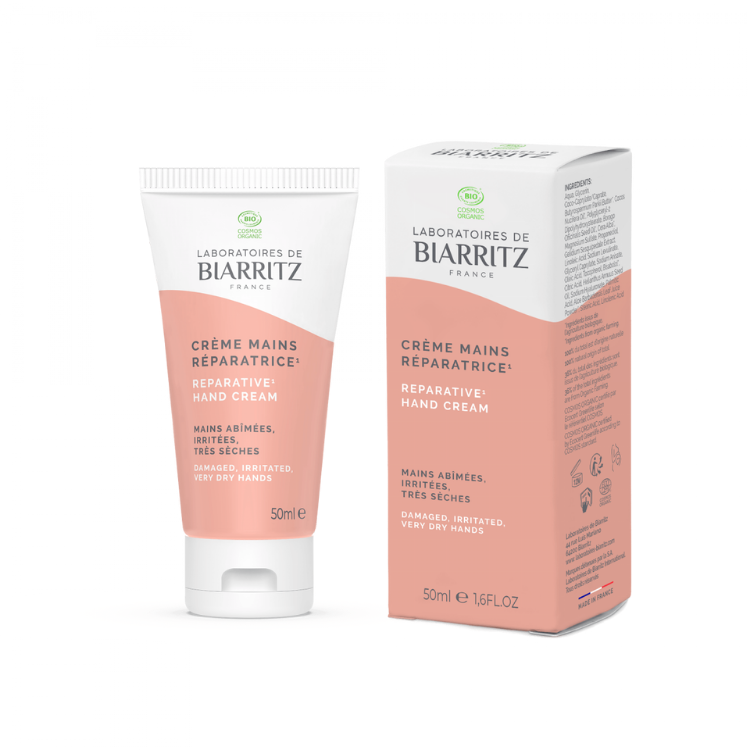 Organic Reparative Hand Cream with box packaging
