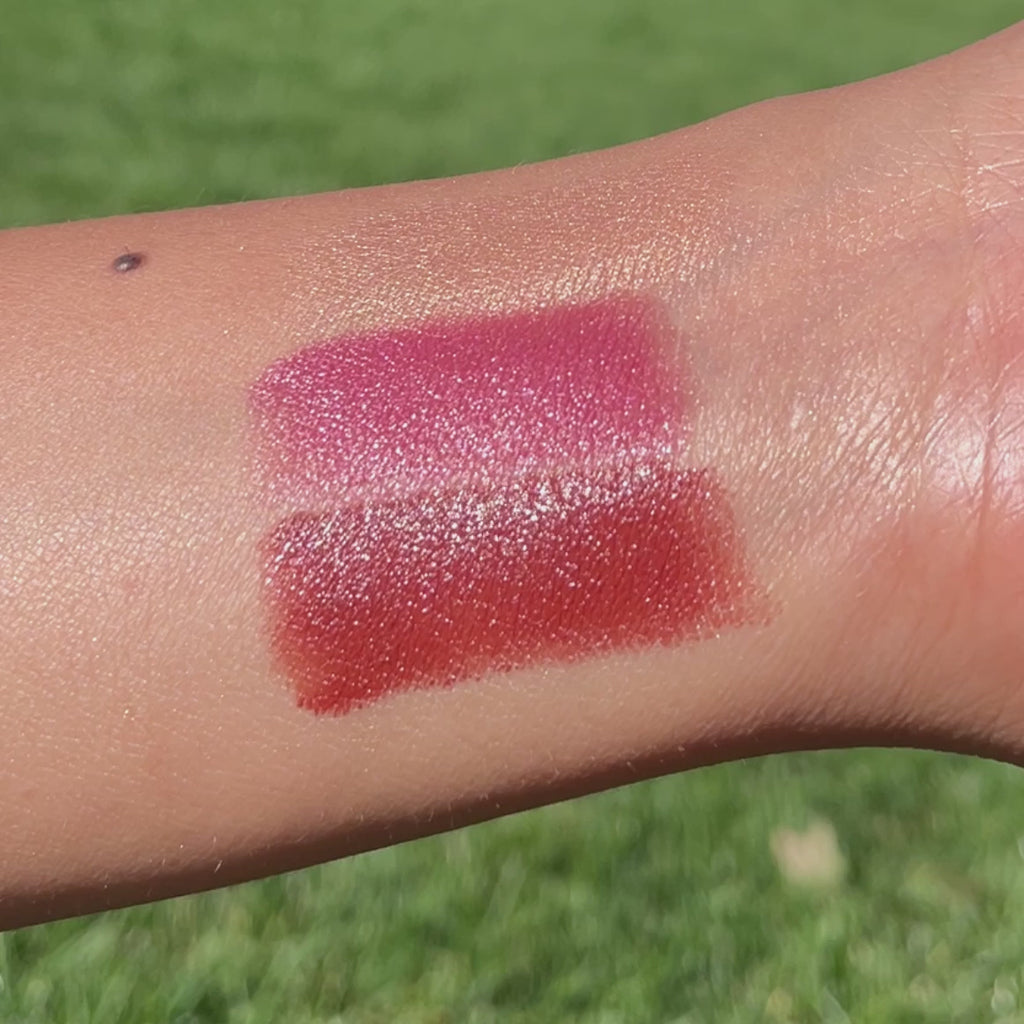 color swatches to show best lip balm to use for skin tone