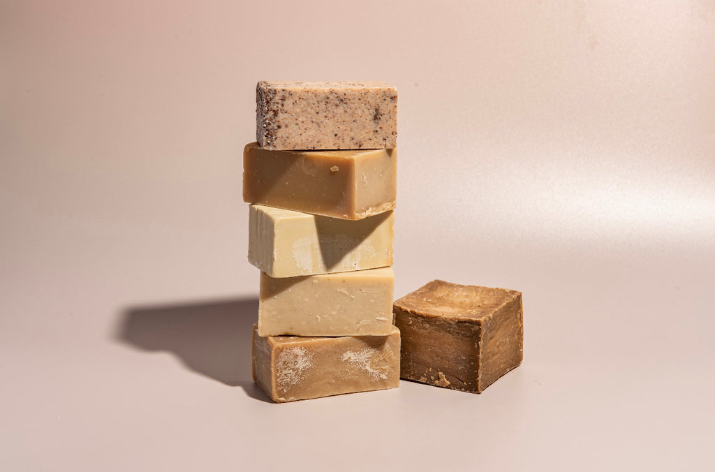 stack of aleppo soap bars